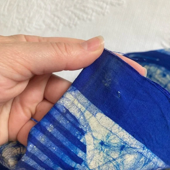 African wax print handmade batik fabric wall hangings lot of 3 - 33” x 45” - Picture 6 of 14